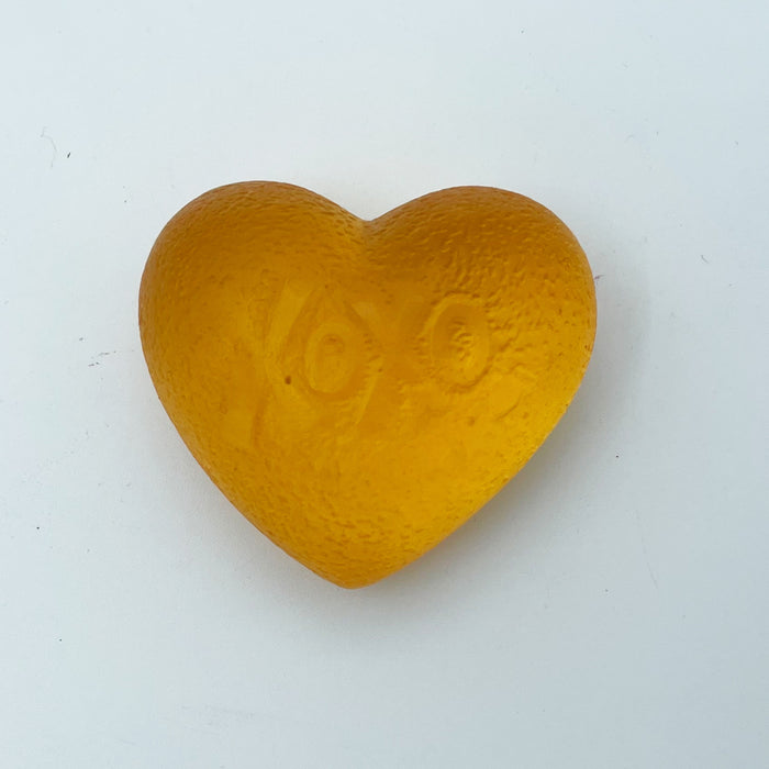 Cast Glass Hearts - XoXo