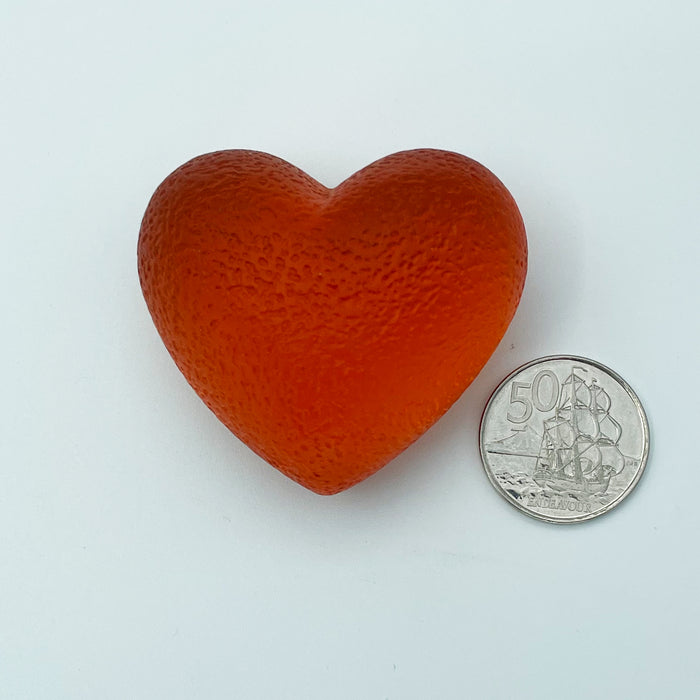 Cast Glass Hearts - XoXo