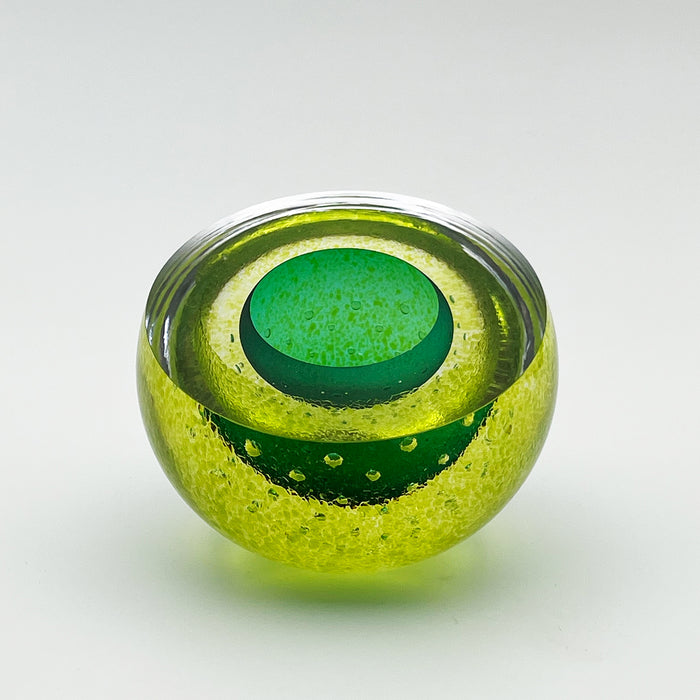 Bubbled Double Bubble in Forest/Lime