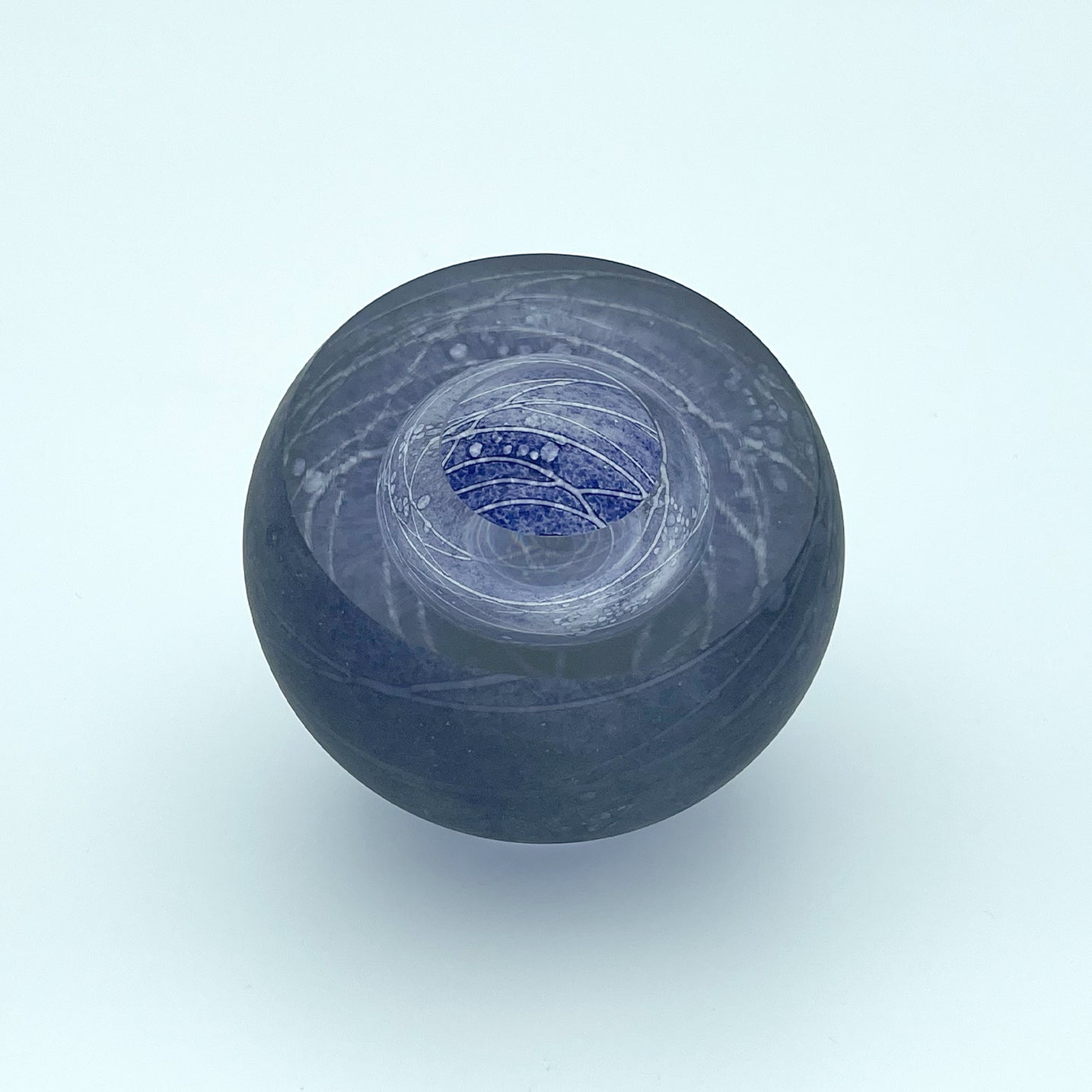 Batik Geode in Midnight Blue – Hotglass NZ