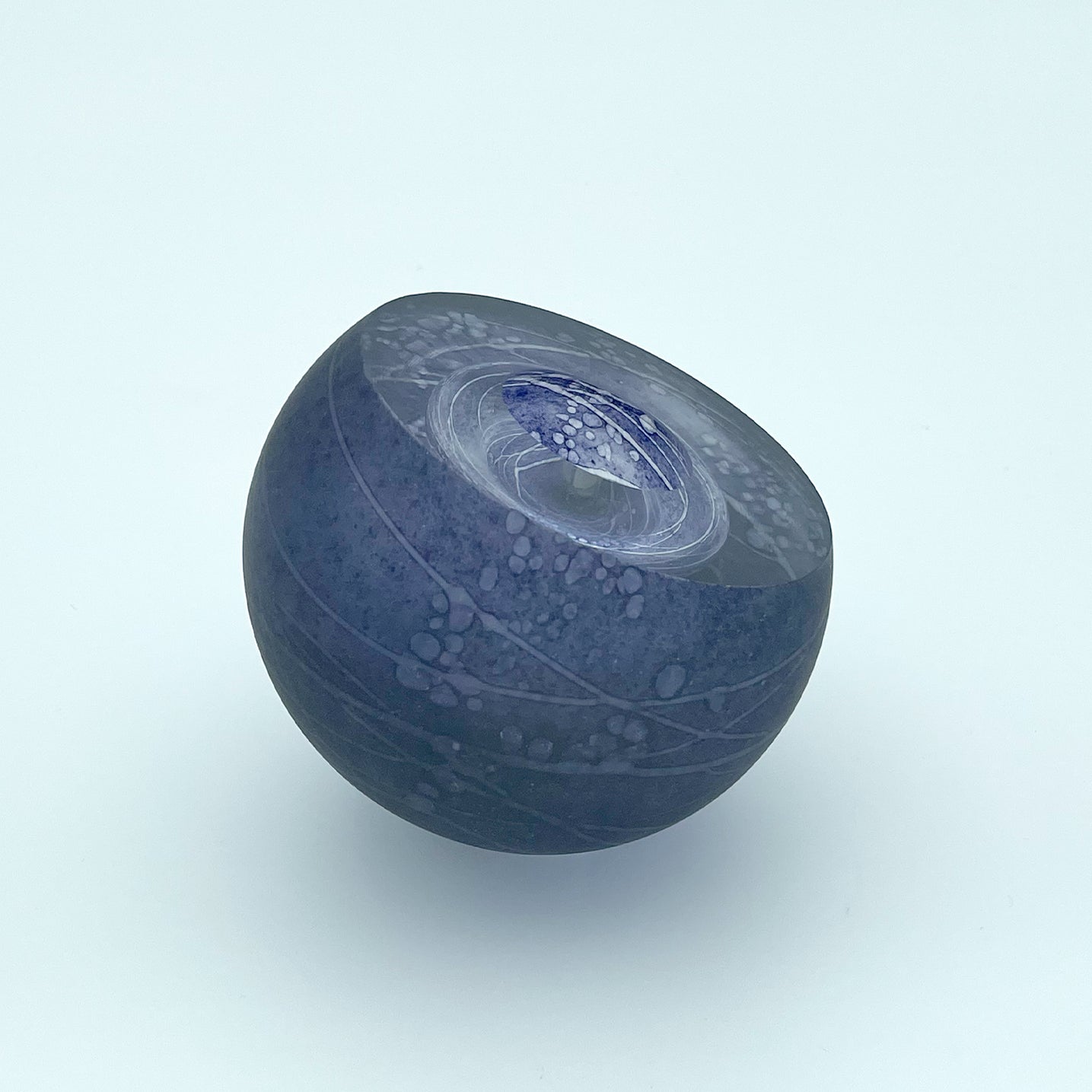 Batik Geode in Midnight Blue – Hotglass NZ