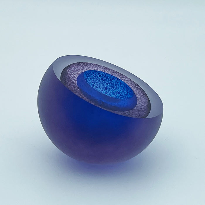 Frosted Double Bubble in Hyacinth/Blue
